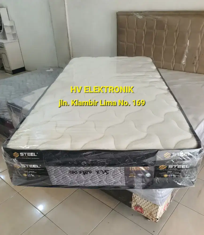 Tilam / Matras STEEL 3 Kaki Ketebalan 25 Cm ( Garansi 10 Tahun )