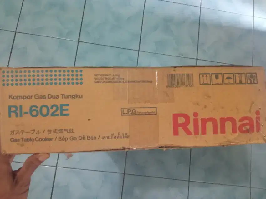 Kompor Gas Rinnai 2 Tungku model RI-602E