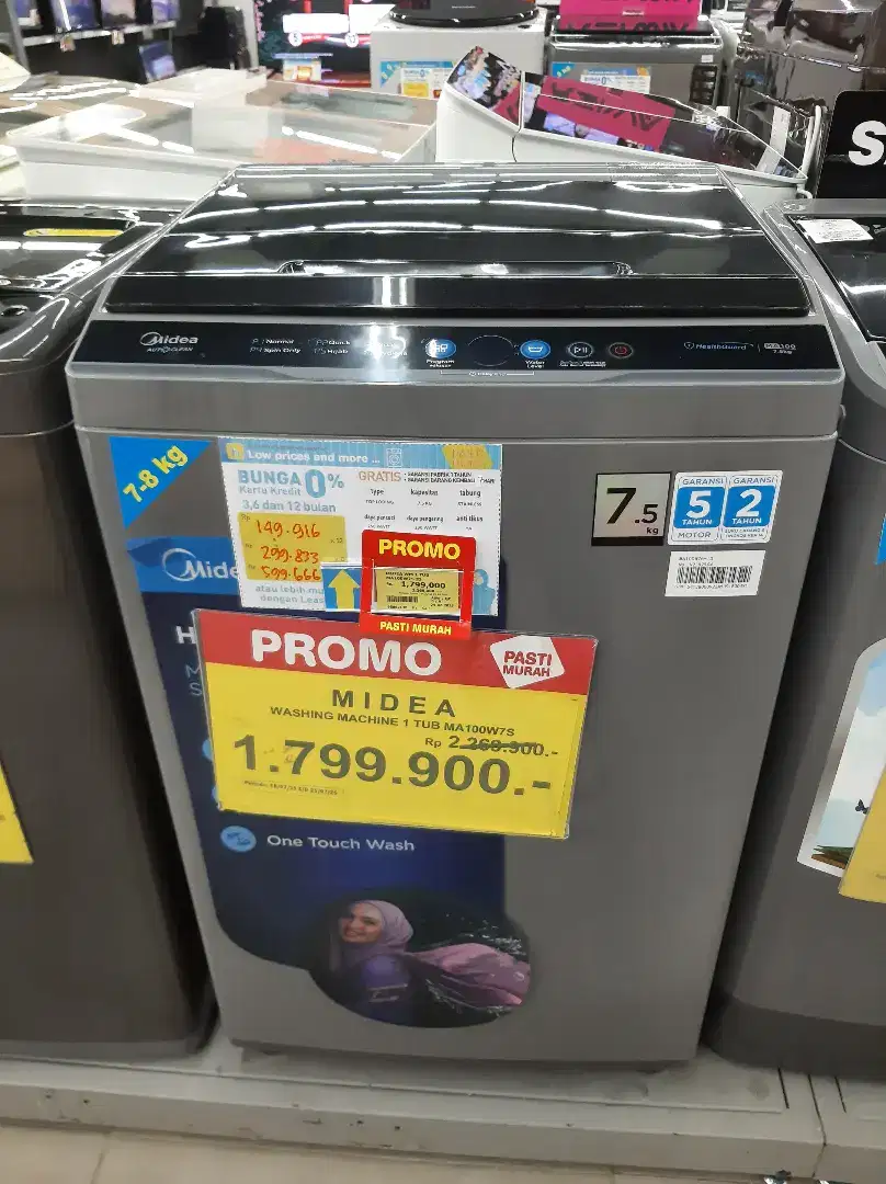 Mesin Cuci Midea MA100W7S Bisa Cicilan Tanpa Kartu Kredit