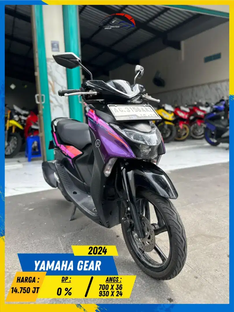 YAMAHA GEAR 2024 PLAT AG MURAH MERIAH BOSKU HIKMAH MOTOR KEPUH MALANG