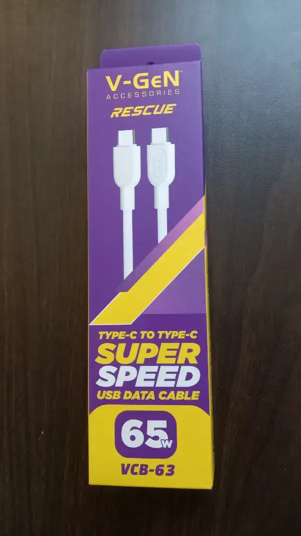 V-Gen Kabel Data/Kabel USB VCB-63 Super Fast Charging 65W 3A QC4.0+ PD