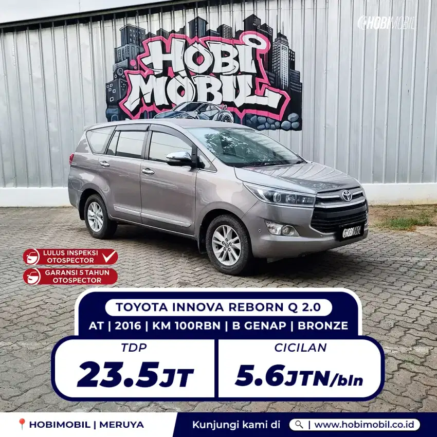 Innova Q at 2016 garansi mesin transmisi 5 tahun