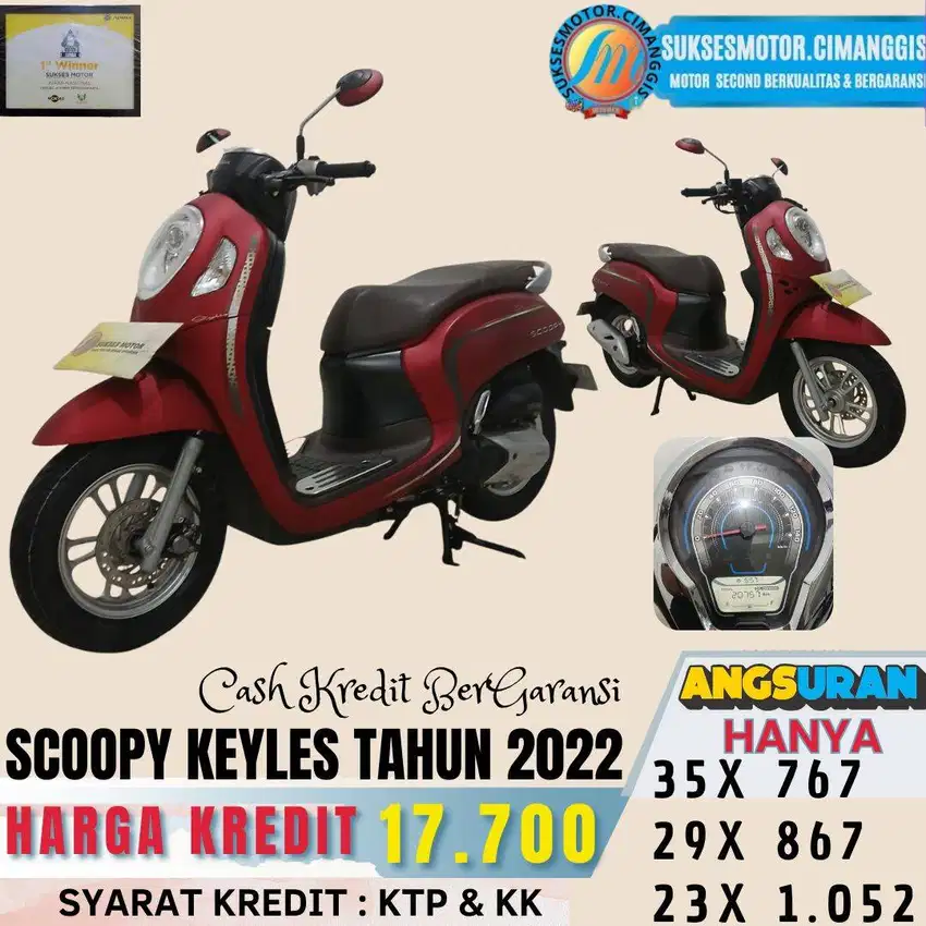 SCOOPY KEYLES TERMURAH BERGARANSI CASH/KREDIT PROMO LAINYAKLIK PROFIL