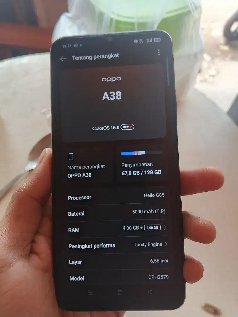Jual hape OPPO A38
