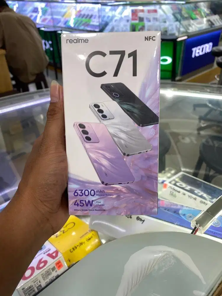 Realme C71 nfc ram 4gb+4gb/128gb baru segel garansi resmi bisa tt