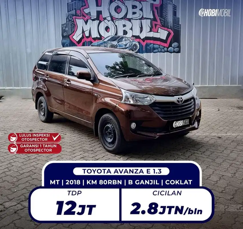 Avanza E 1.3 MT 2018