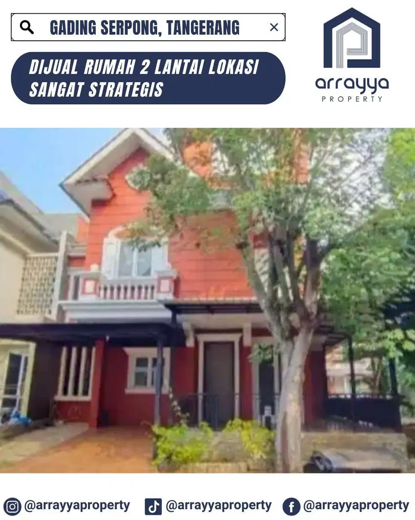DIJUAL RUMAH 2 LANTAI DI CLUSTER GADING SERPONG 'RN45
