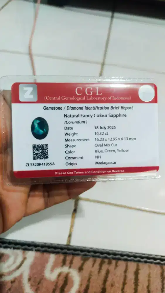 Batu Natural Fancy Colour Sapphire