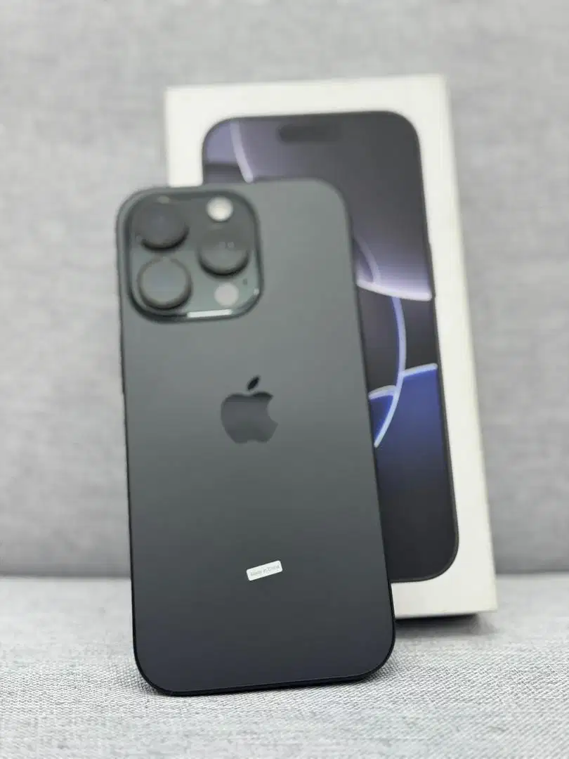 Iphone 16 Pro 128Gb Black ibox BH 100% cc 77 garansi mei 2026 fullset