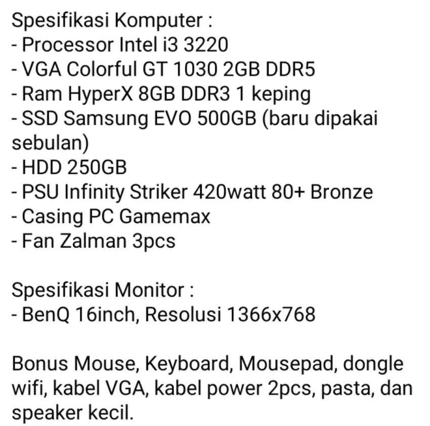 Pc gaming murah