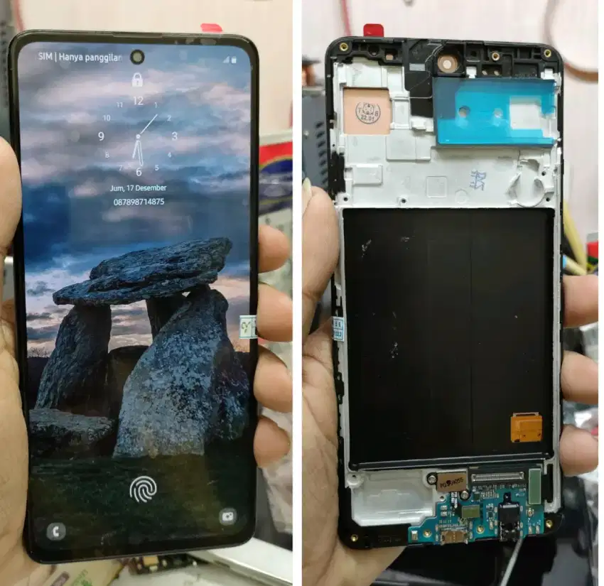Lcd Samsung A51 OLED (Harga plus Pasang)