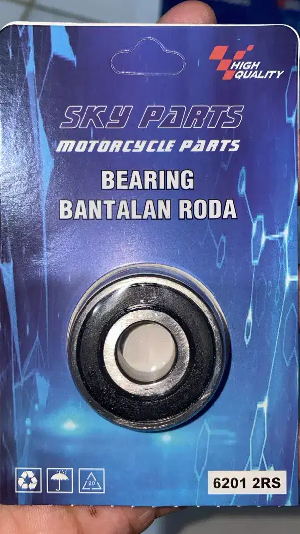 bearing motor roda depan kode 6201 ORIGINAL