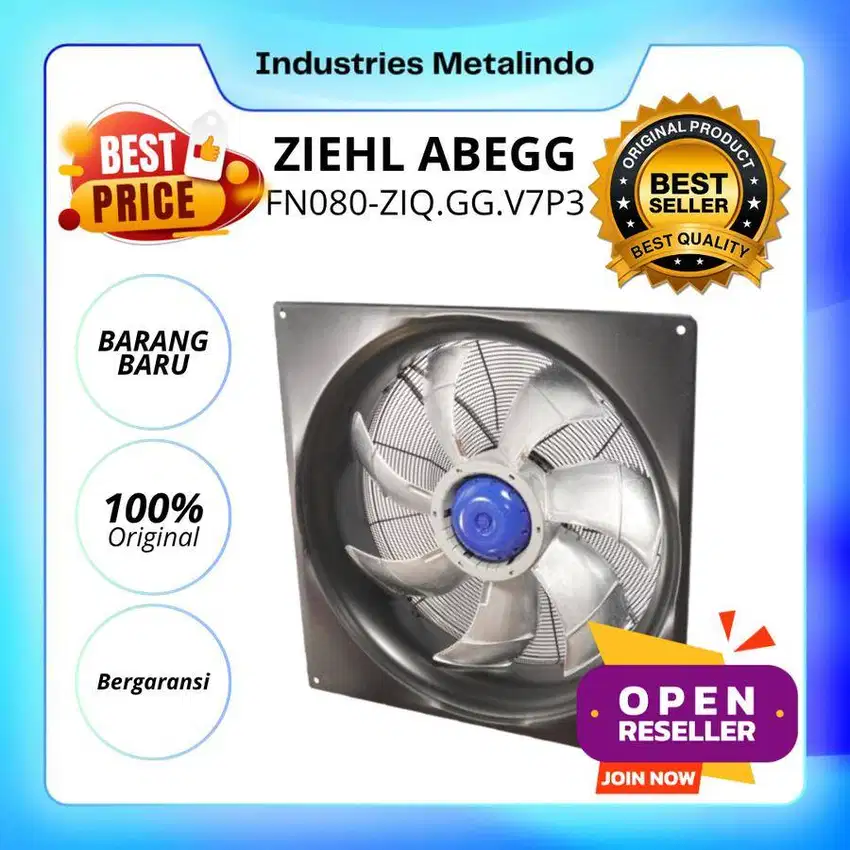 Axial Fan ZIEHL ABEGG 800 mm 32 Inch - FN080-ZIQ.GG.V7P3 Original