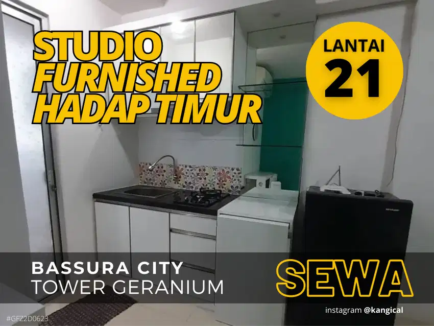 Sewa Studio Furnshed Bulanan Tower G Lantai 21 Apartemen Bassura City