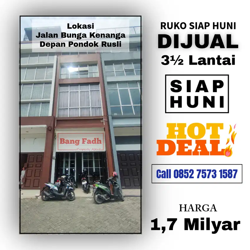 Ruko strategis depan rumah makan Rusli jalan pasar 6 ringroad