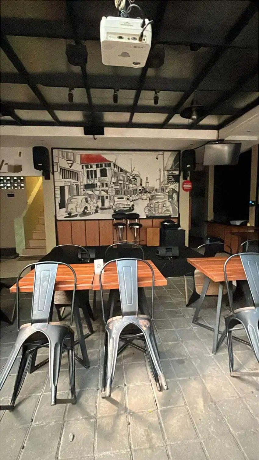 Ruang Usaha ex Resto Cafe di Sayap Riau