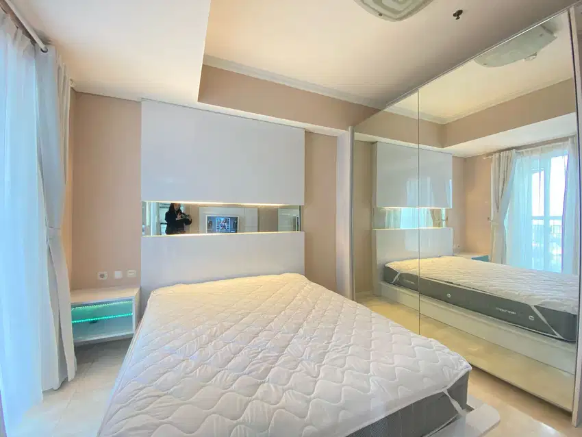 full furnish 2BR,2  kamar mandi renov siap HUNI Apt.Royal Mediterania
