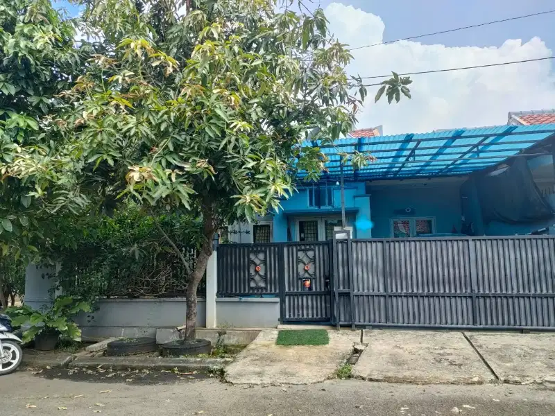 rumah hoek shm ada taman di cluster taman sari harapan indah 2 bekasi