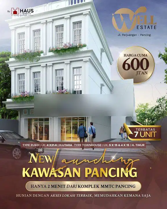 Villa Minimalis Komplek Well Estate Jalan Perjuangan Pancing