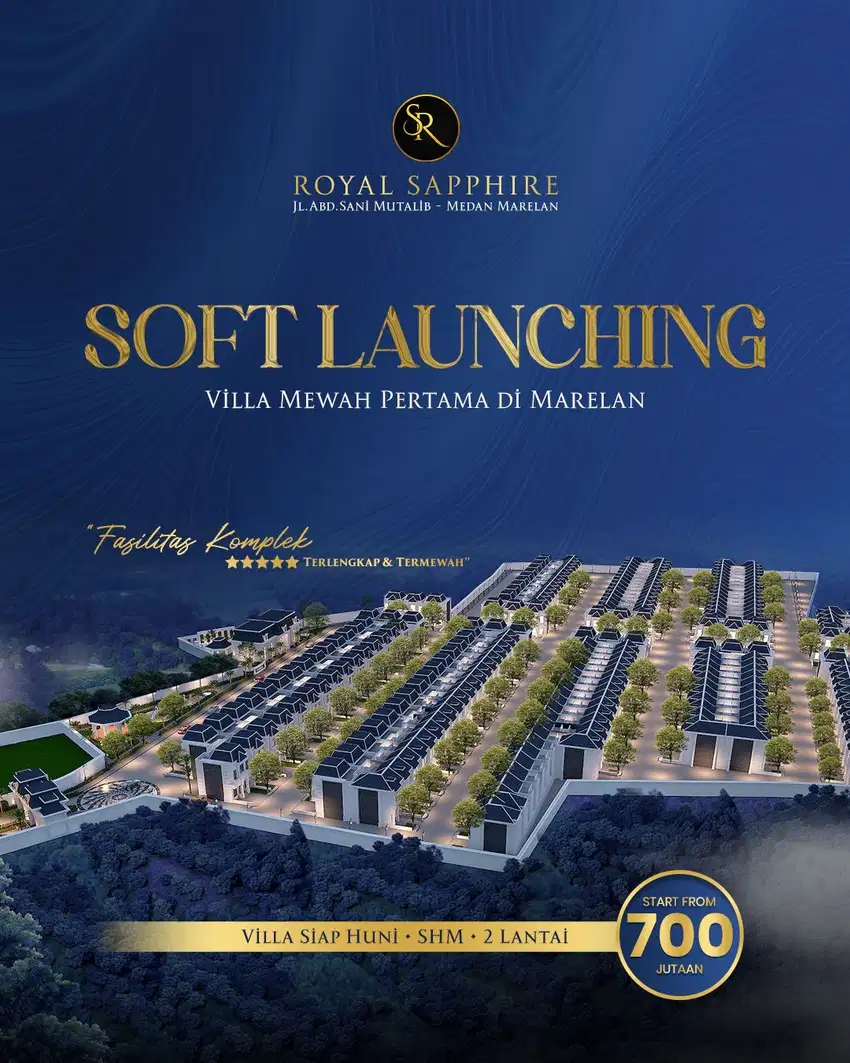 Dijual komplek royal sapphire di marelan
