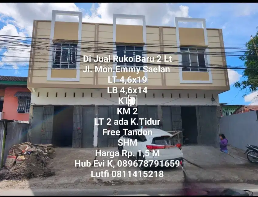 Dijual Ruko 2 lt di Jl. Monumen Emmy Saelan Makassar