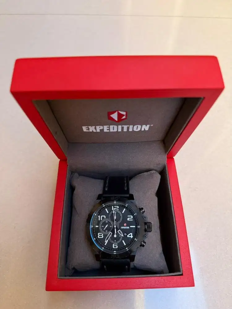 Jam Tangan Expedition Original Kulit Black