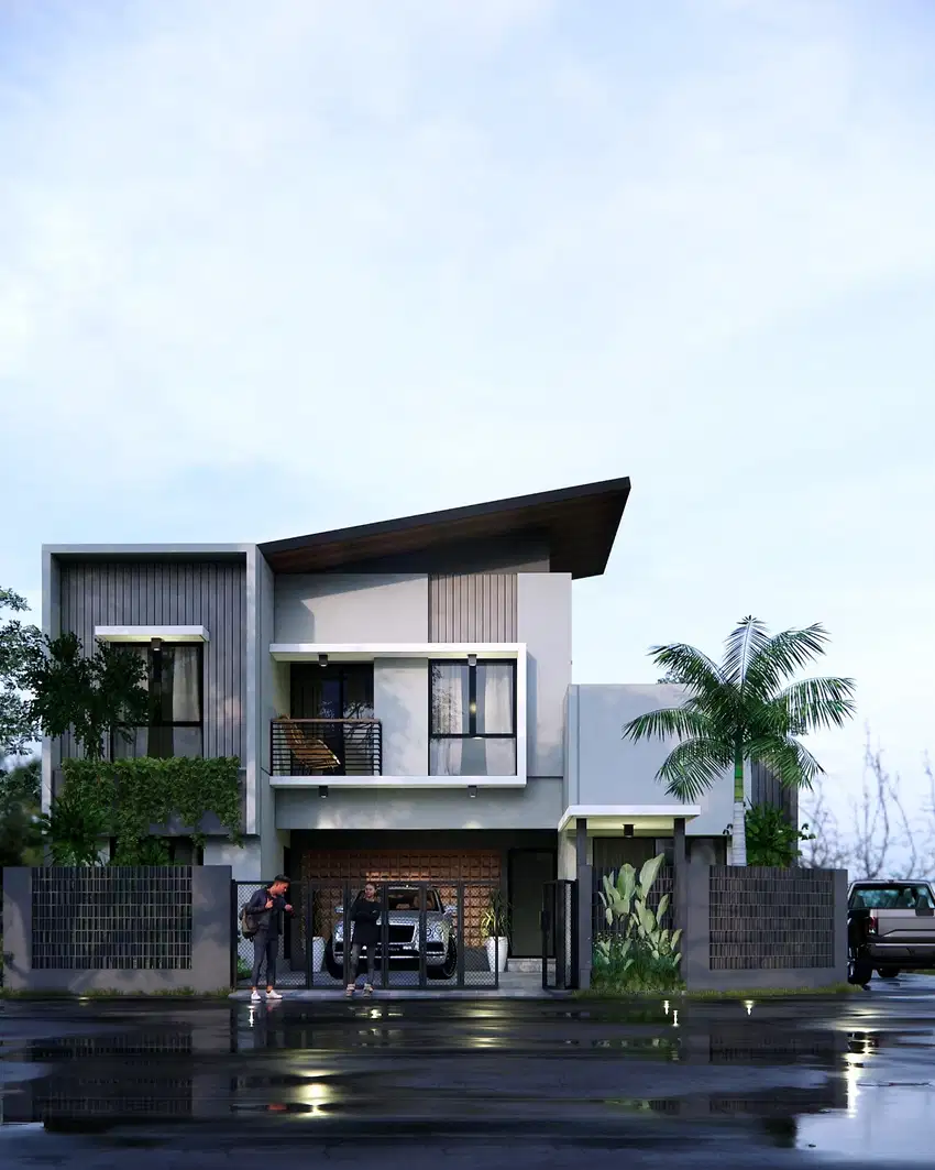 RUMAH MEWAH 2 LANTAI MODERN DAN STRATEGIS TEPI JALAN ASPAL DI TLOGOADI