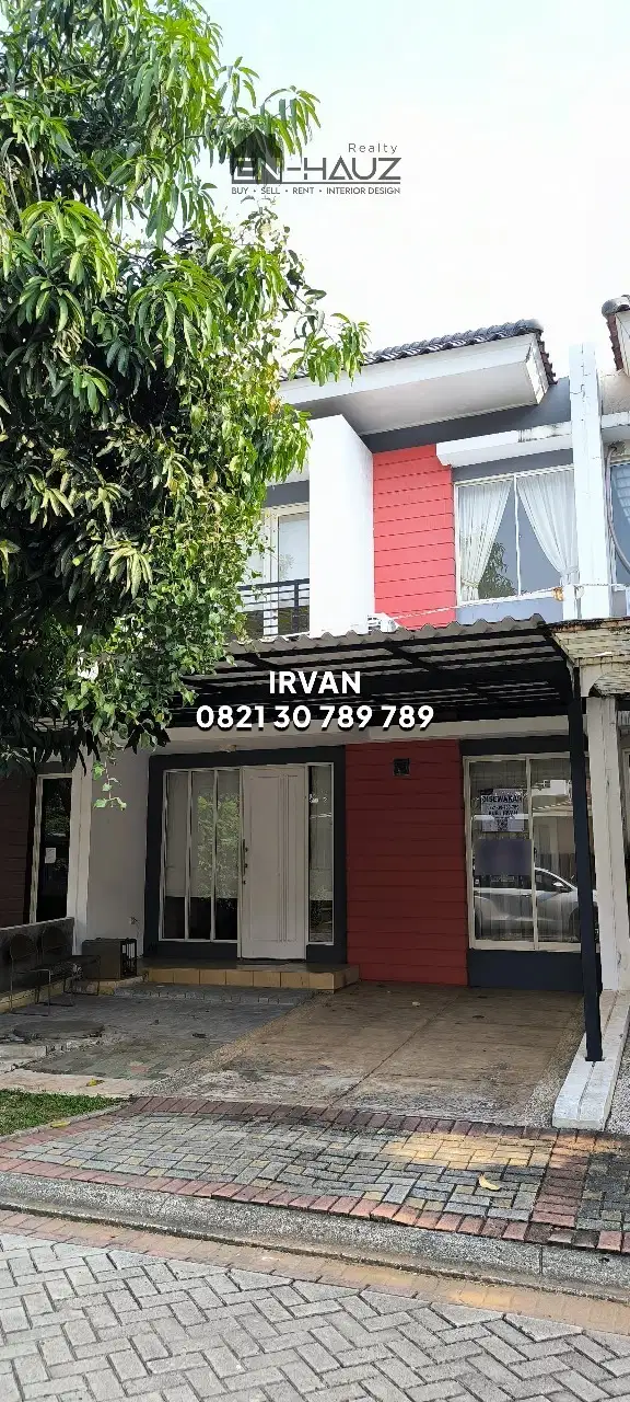disewakan rumah BSD cluster asri, dekat dengan fasilitas umum