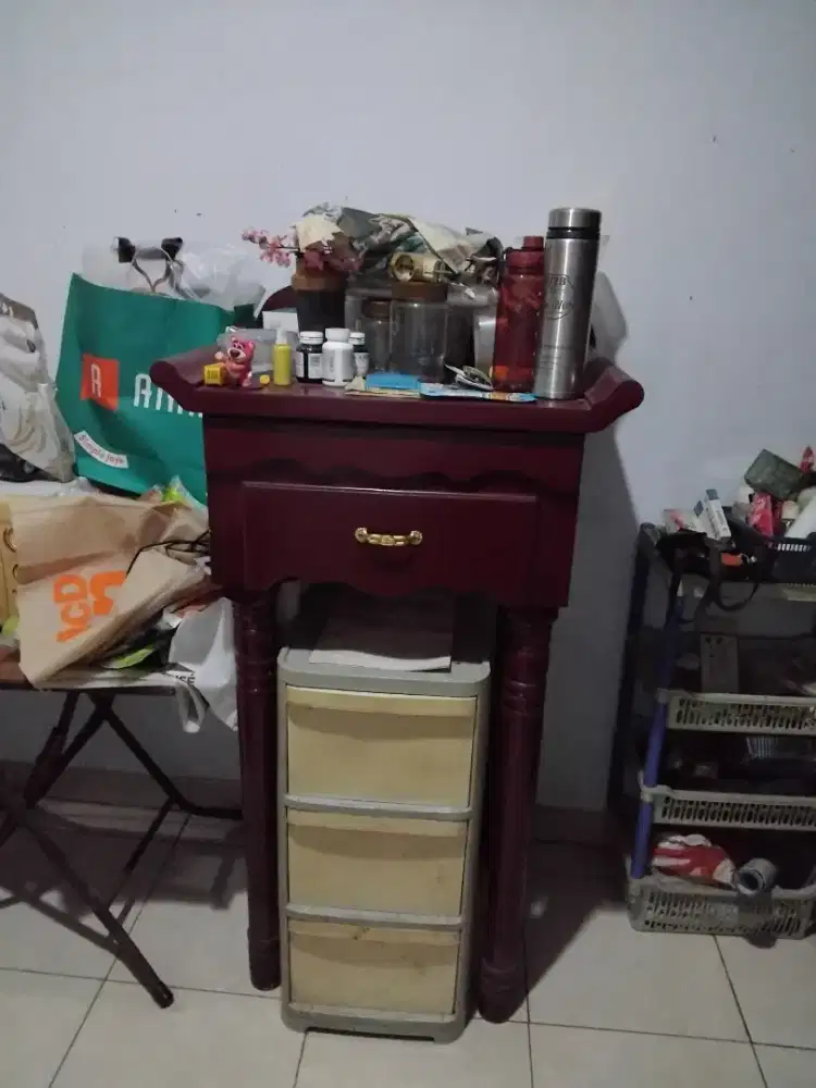 Meja Tinggi Kayu Jati