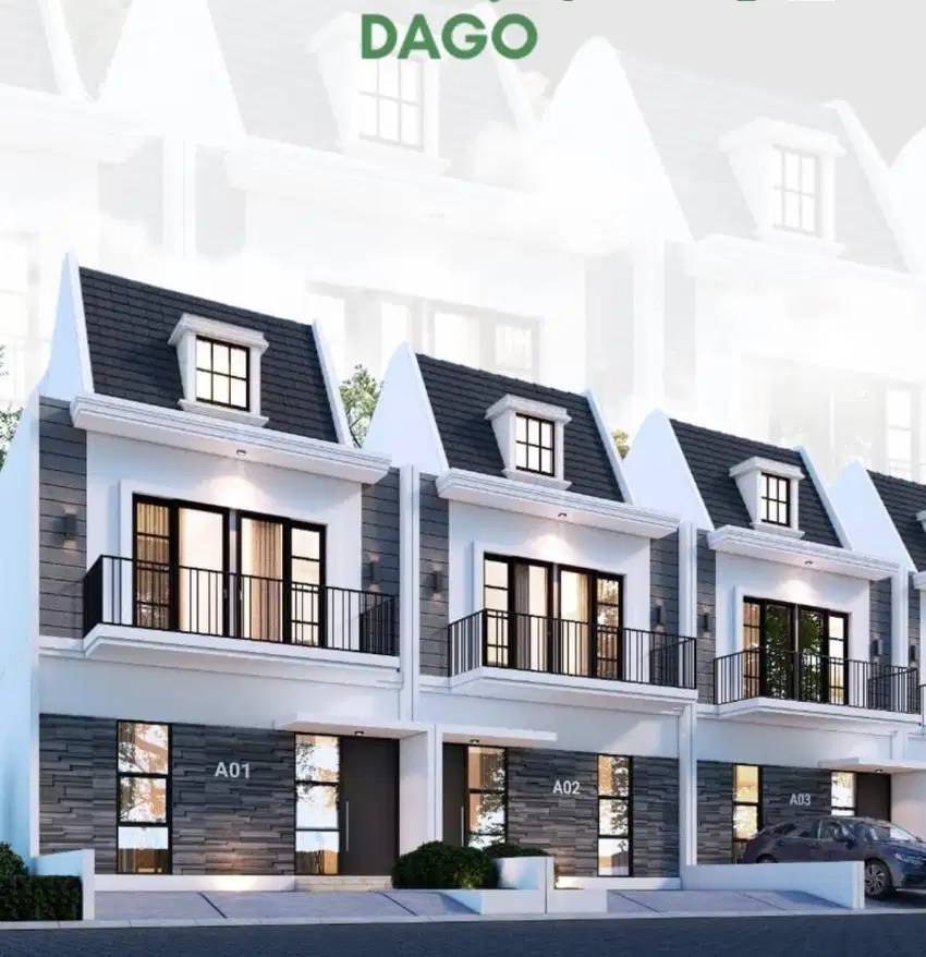 Townhouse murah premium 2 lantai 4 KT  cibeunying dago bandung