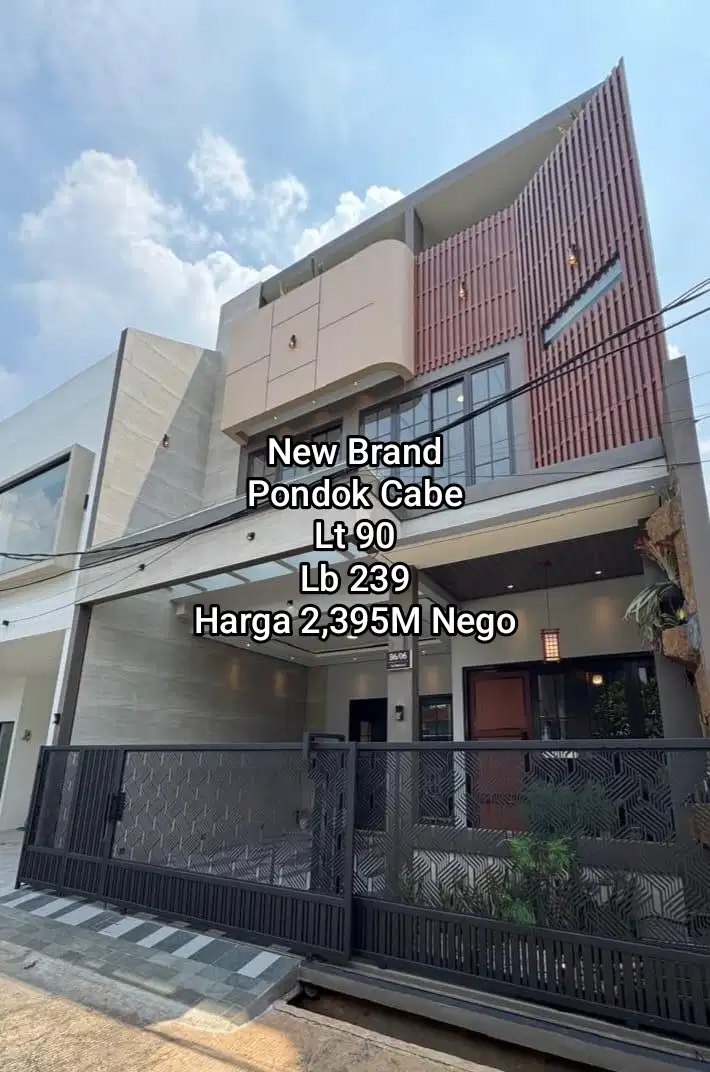 Rumah Baru Full Furnished pondok Cabe Tangsel