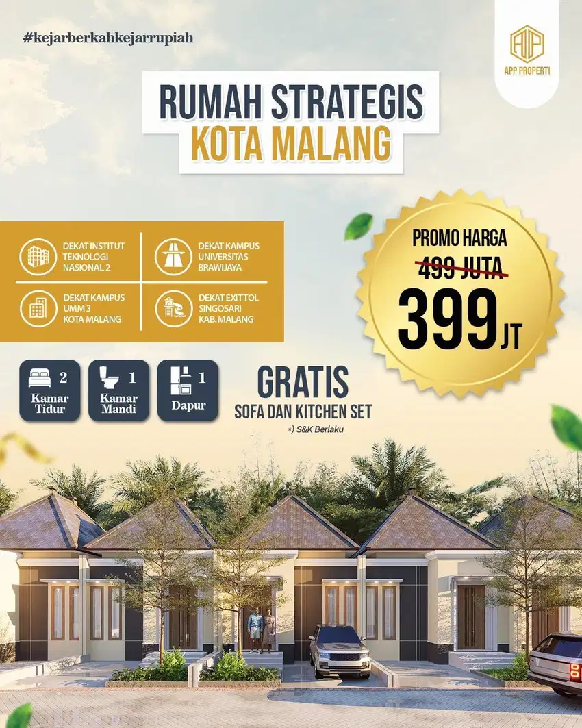 RUMAH MINIMALIS DEKAT KAMPUS