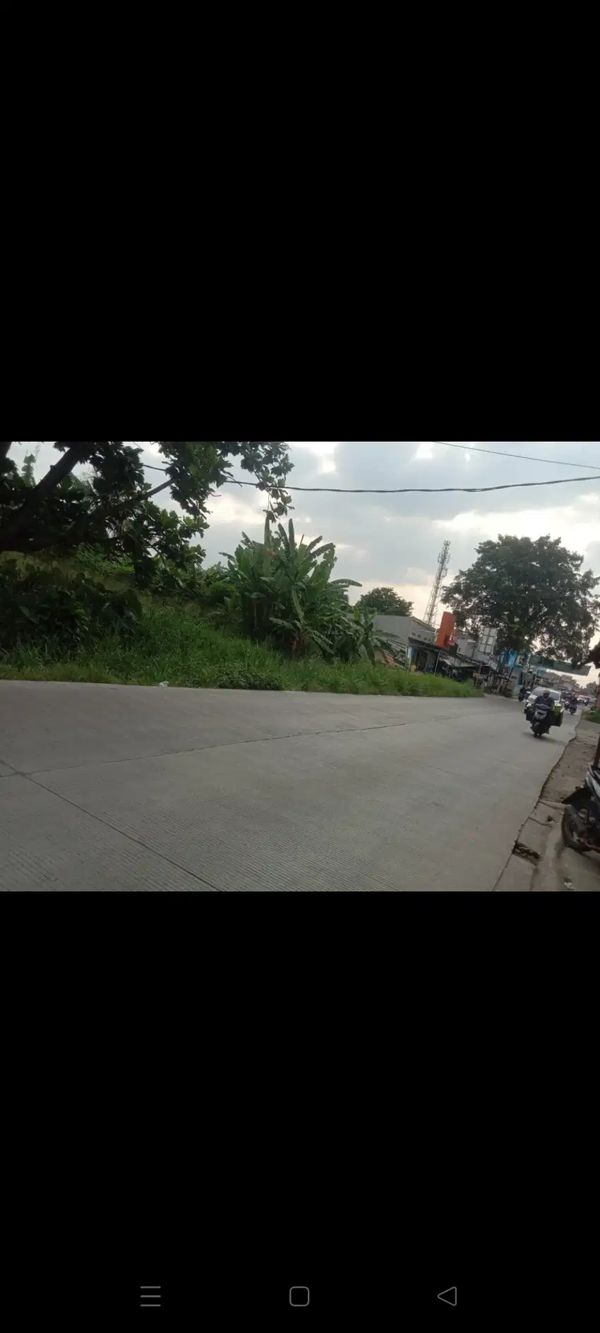 Sewa tanah di jln raya pasarjengkol tangsel