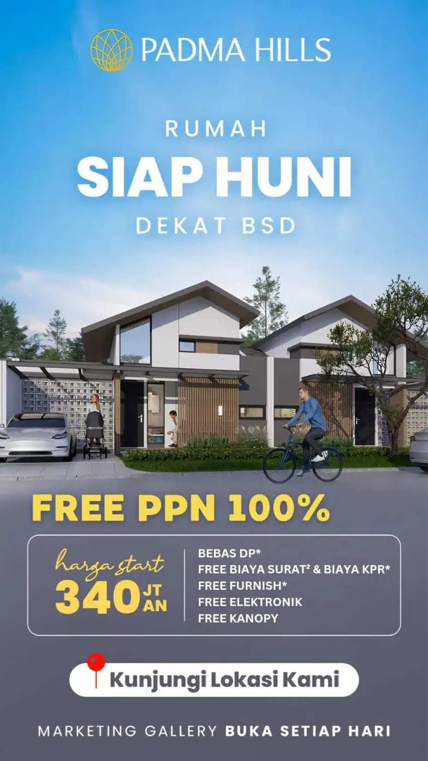 Modal 2,5Jt Dapat Rumah Dekat BSD Banyak Promo nya