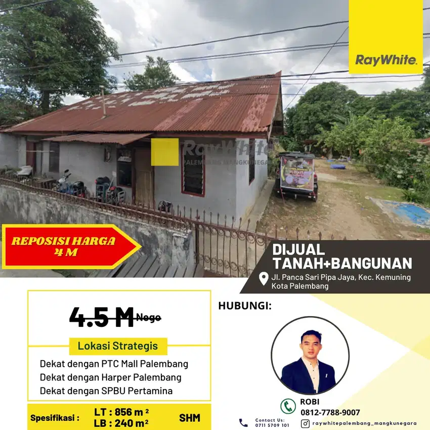 DIJUAL TANAH DAN BANGUNAN