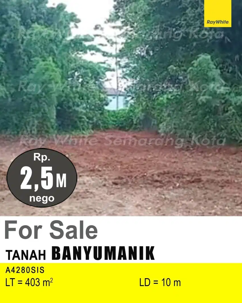 DIJUAL TANAH DI BANYUMANIK A4280