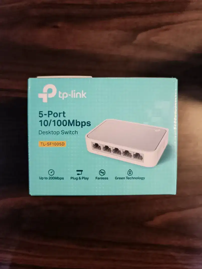 TPLINK DESKTOP SWITCH LAN HUB 5 PORT TL-SF1005D GARANSI 1 TAHUN