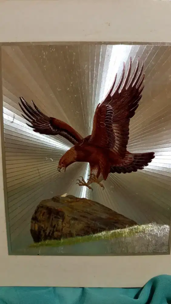 VINTAGE, Seni Foil Dufex Elang Emas, limited ed.