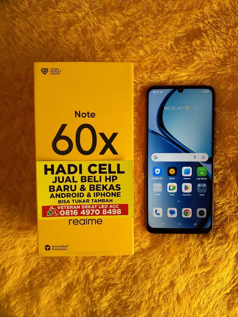 realme note 60x ram 4/64 HADI CELL