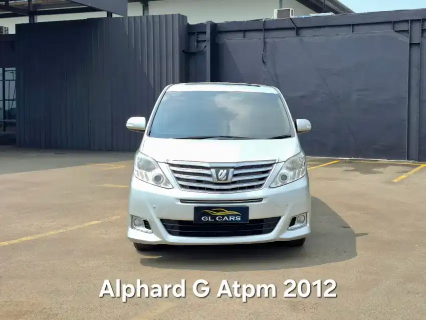 Alphard G Atpm Cash 2012 Silver 2.4 Toyota