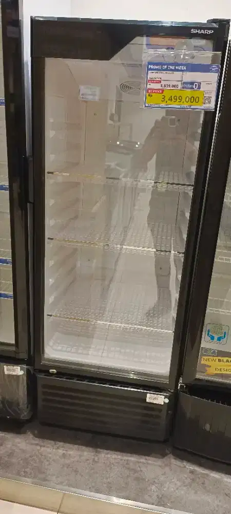 Sharp Showcase 200l Black Baru (Kredit Tanpa Dp)