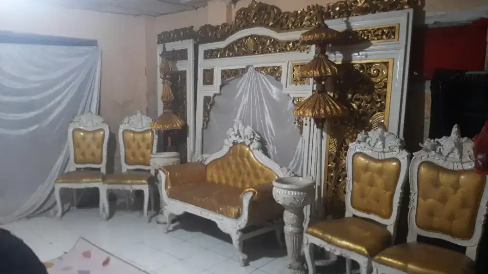 jual 1 set kursi pengantin smua yg ada di foto