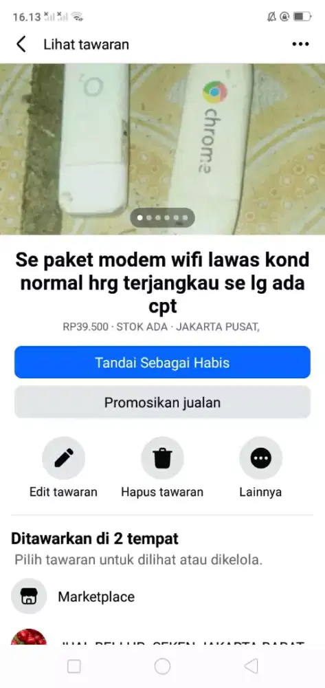 Se paket modem wifi berkualitas kond normal hrg terjangkau cpt dpt