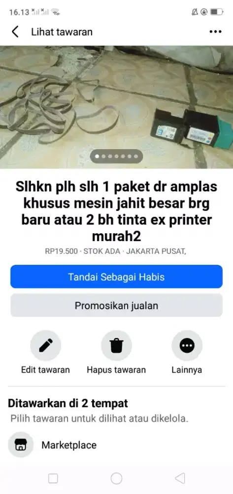 Slhkn plh slh 1 paket kelengkapan mesin jahit bsr atau sblh nya murah2