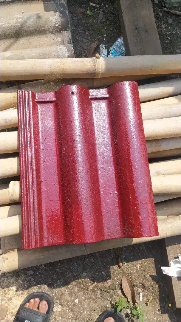 Genteng beton flat dan glombang