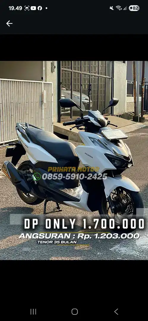 DP 1,7 Jutaan Honda All New Vario 160 ABS 2023