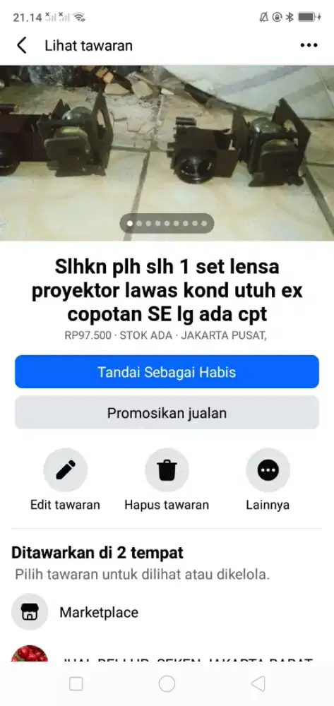 Slhkn plh slh 1 set dr ex lensa camera proyektor ex copotan normal