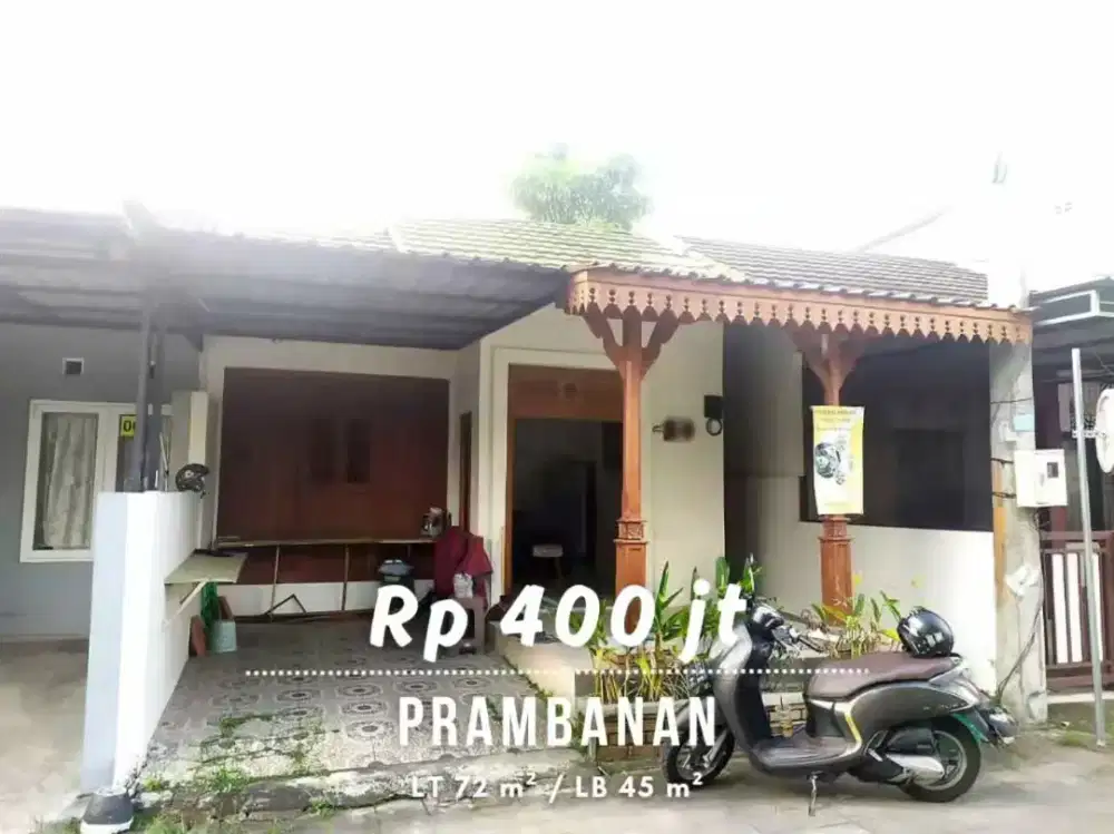 Dijual Rumah Manis Lingkungan Perumahan di Prambanan