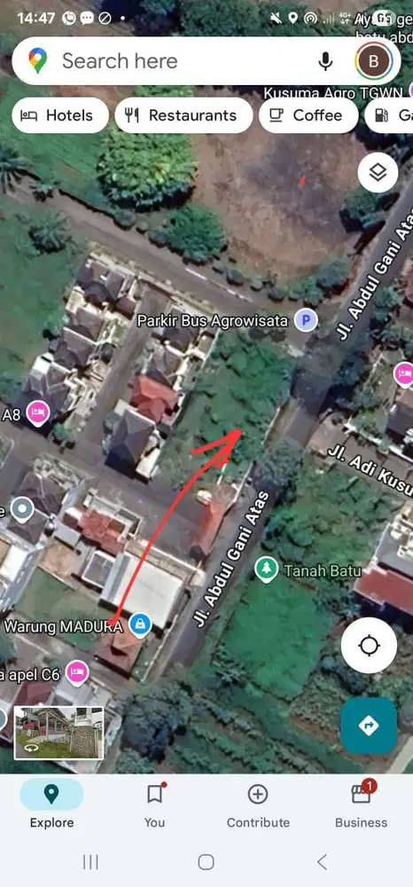 Tanah di Batu, Malang Jalan Abdul Gani Atas