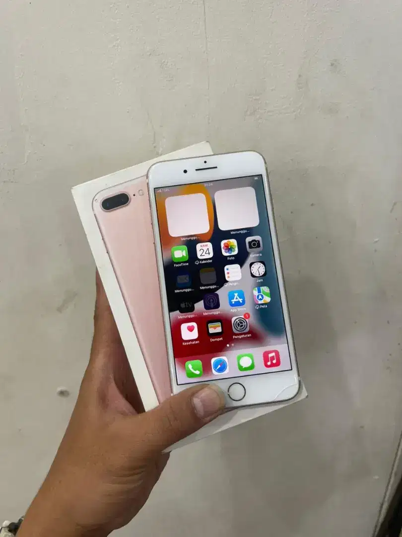 Iphone 7plus 256 inter resmi lengkapdus ori full original